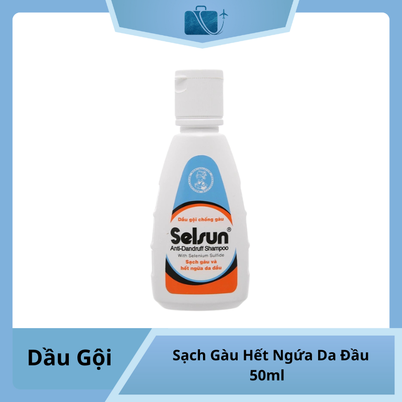 Dầu Gội Selsun Sạch Gàu Hết Ngứa Da Đầu 50ml – Đánh Bay Gàu, Ngăn Ngừa Tái Phát