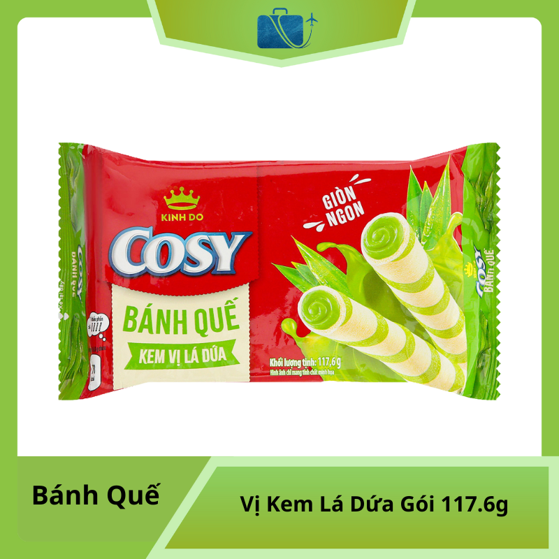Bánh Quế Vị Kem Lá Dứa Cosy Gói 117.6g