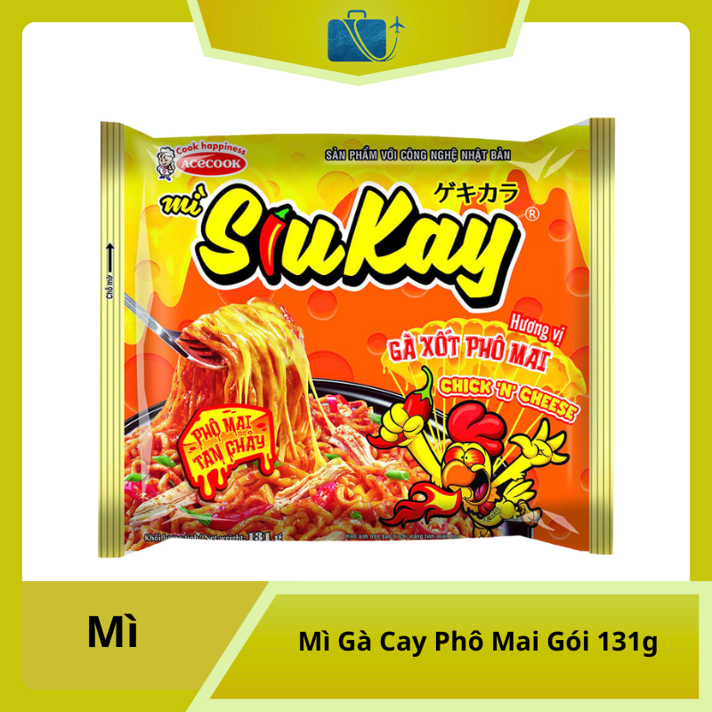 Mì Gà Cay Phô Mai SiuKay Gói 131g