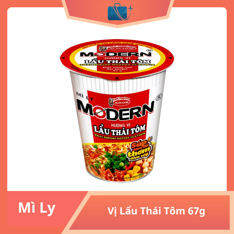 Mì ly Modern Lẩu Thái Tôm 67g