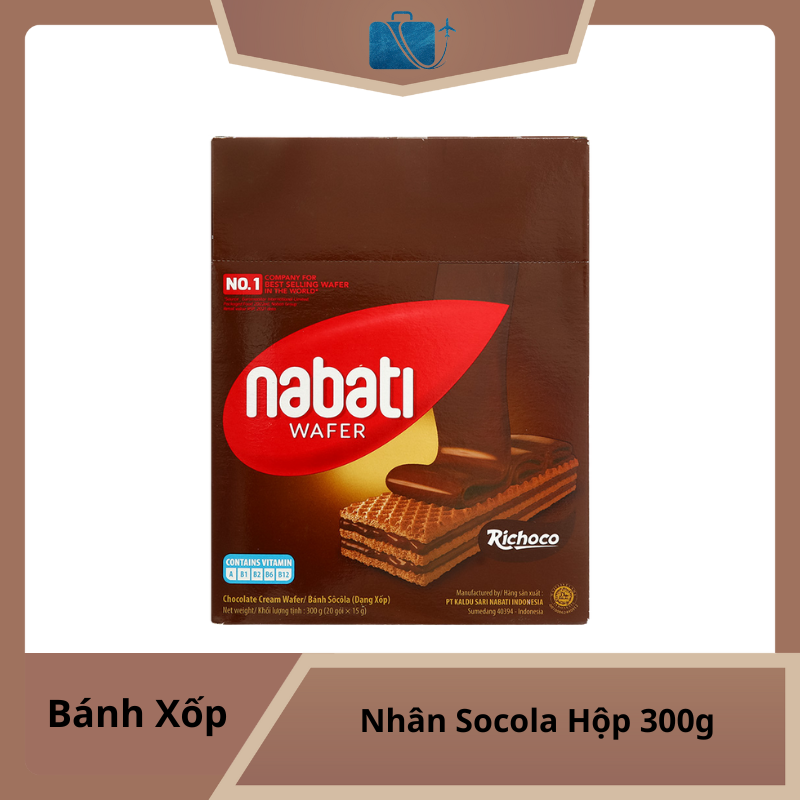 Bánh Xốp Nhân Socola Nabati Hộp 300g