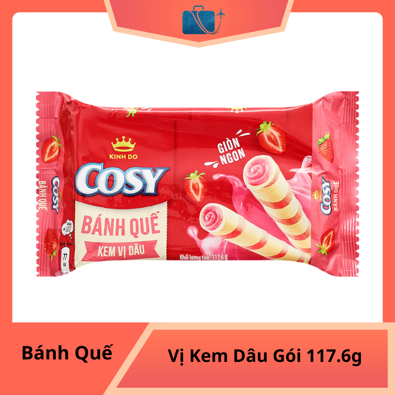 Bánh Quế Vị Kem Dâu Cosy Gói 117.6g
