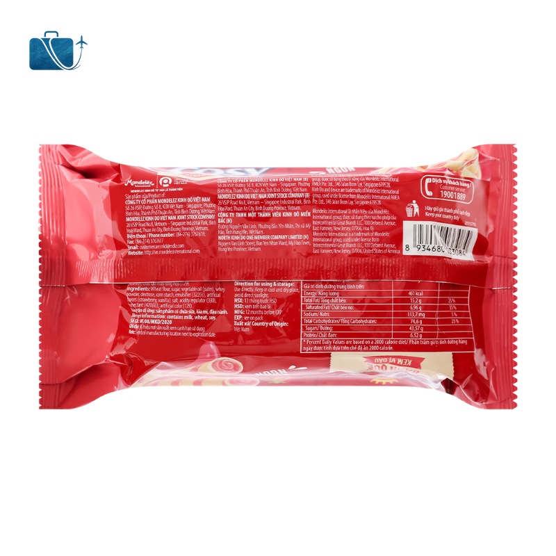 Bánh Quế Vị Kem Dâu Cosy Gói 117.6g 2