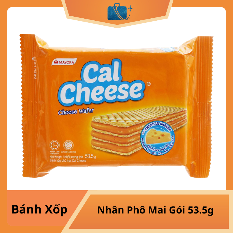 Bánh Xốp Nhân Phô Mai Cal Cheese Gói 53.5g