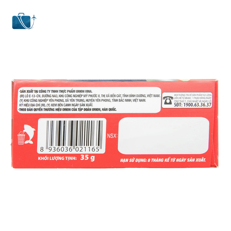 Bánh Cá Marine Boy Orion Vị Tôm Nướng 35g 2