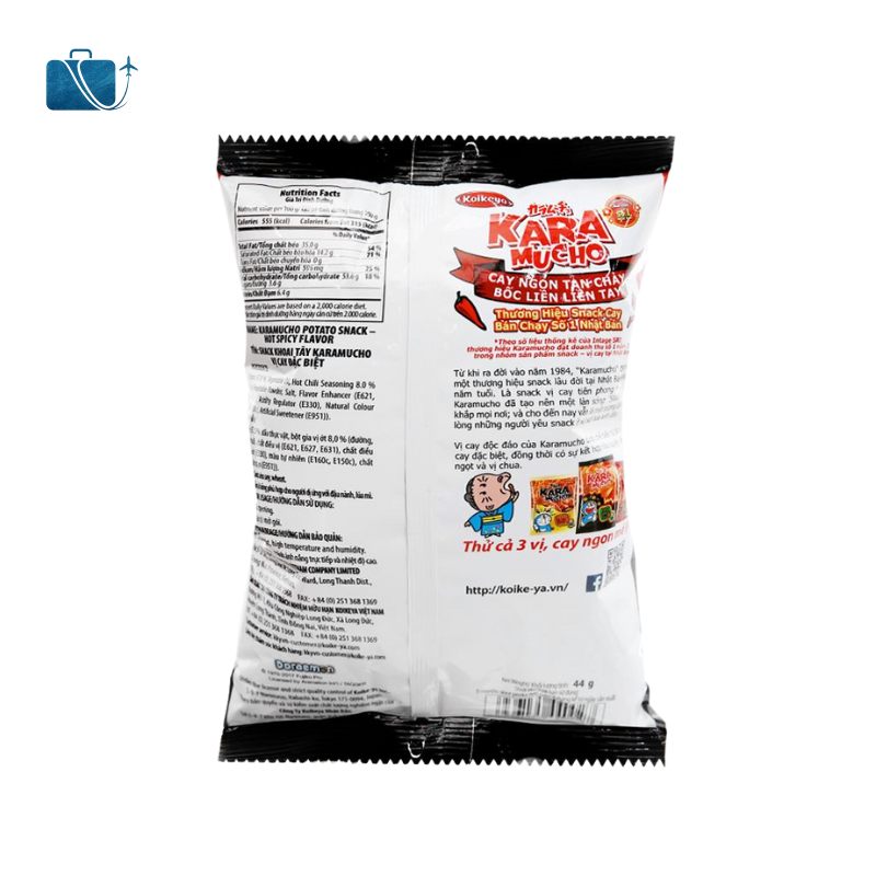 Snack Khoai Tây Vị Cay Đặc Biệt Koikeya Karamucho 44g 2