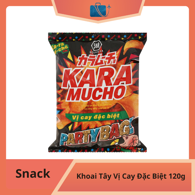 Snack Khoai Tây Vị Cay Đặc Biệt Koikeya Karamucho Gói 120g
