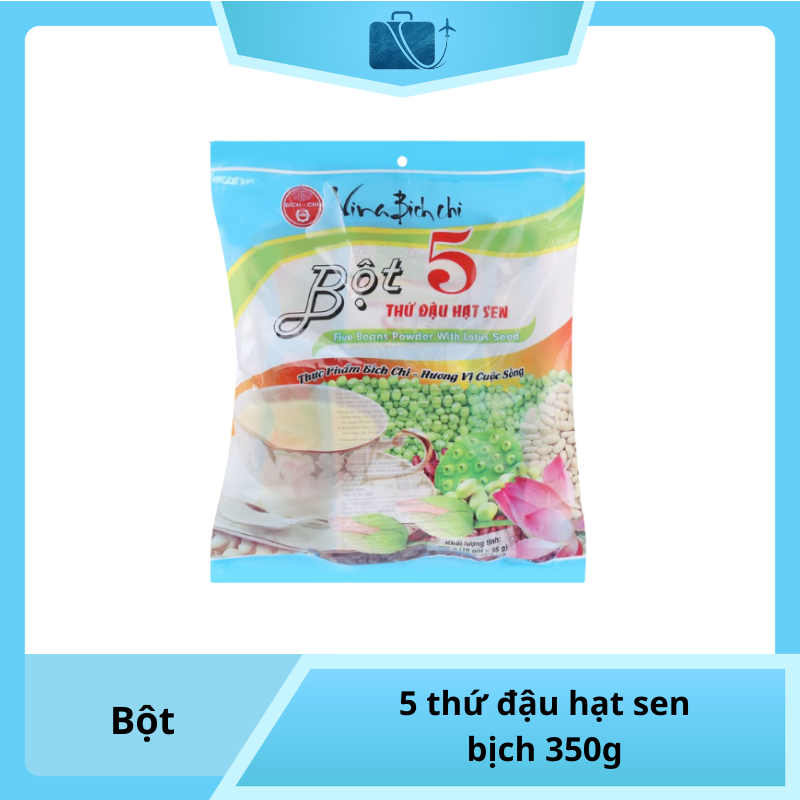 Bột 5 thứ đậu hạt sen Bích Chi bịch 350g