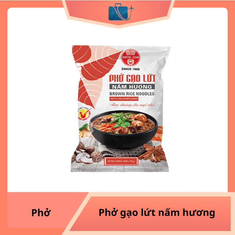 Phở Gạo Lứt Nấm Hương