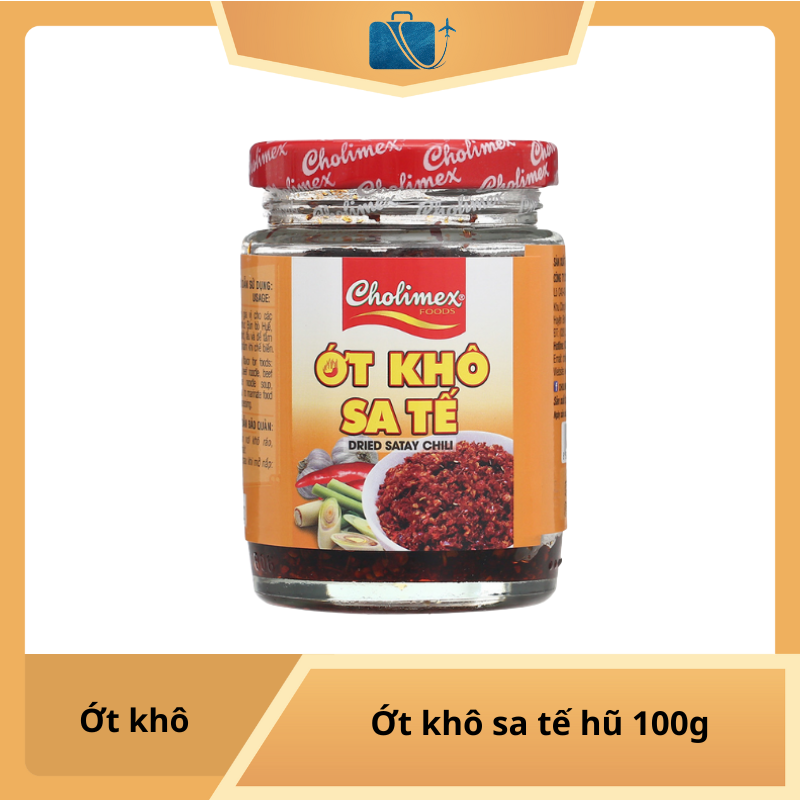 Ớt khô sa tế Cholimex hũ 100g