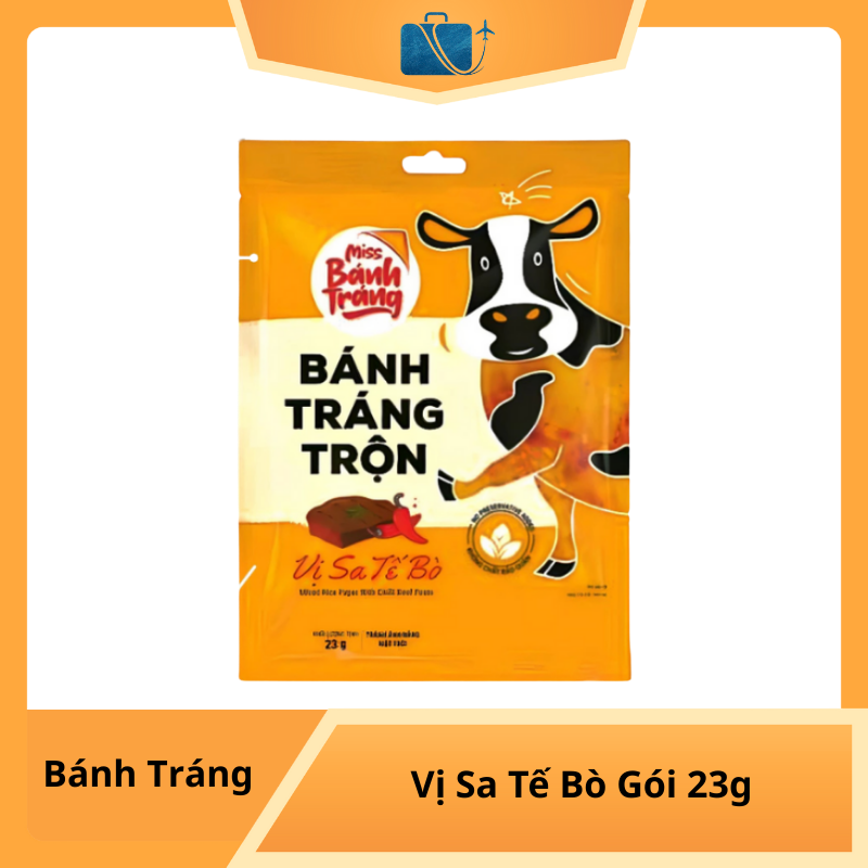 Bánh Tráng Miss Vị Sa Tế Bò Gói 23g