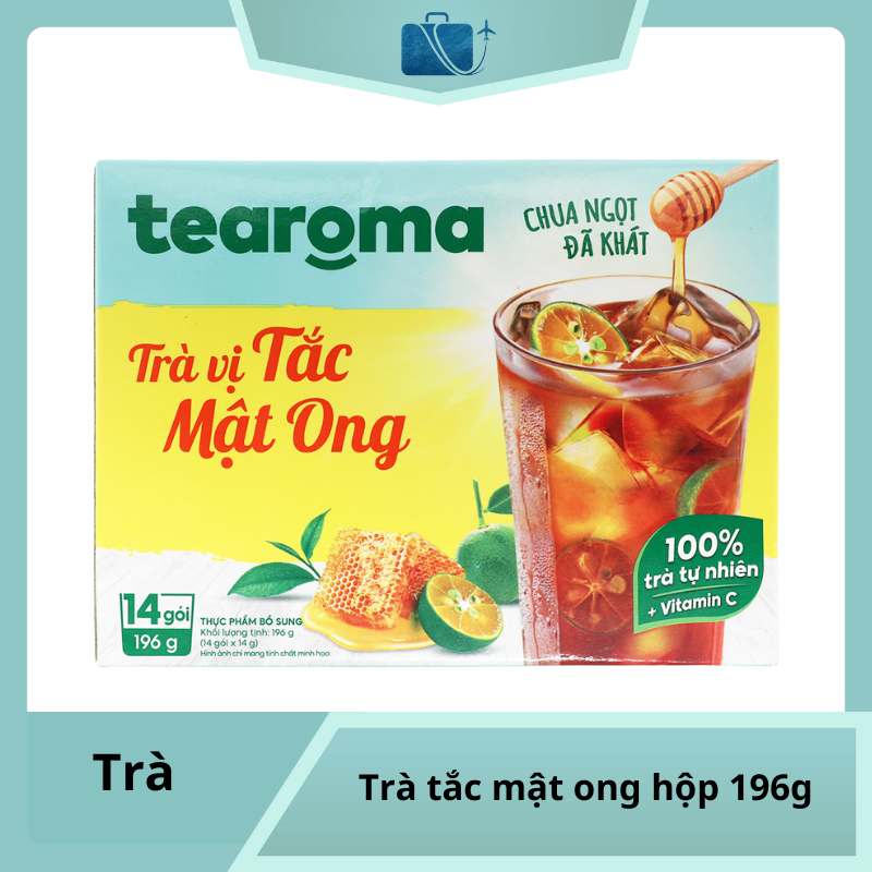 Trà Tắc Mật Ong Tearoma Hộp 196g