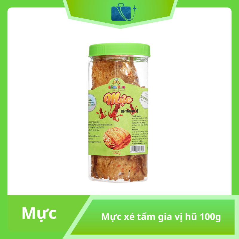 Mực Xé Tẩm Gia Vị Đầm Sen 100g