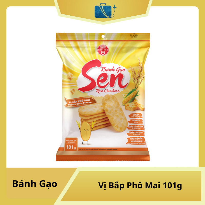 Bánh Gạo Sen Vị Bắp Phô Mai 101g