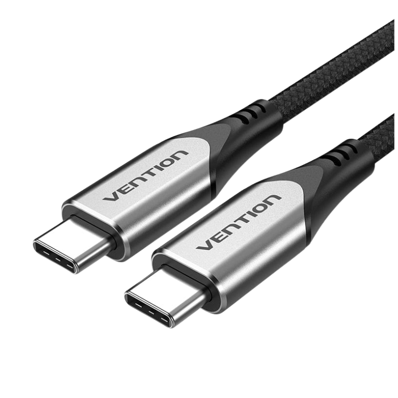 Cáp Sạc Vention USB-C 3.1 1.5m - Bọc Sợi Xám