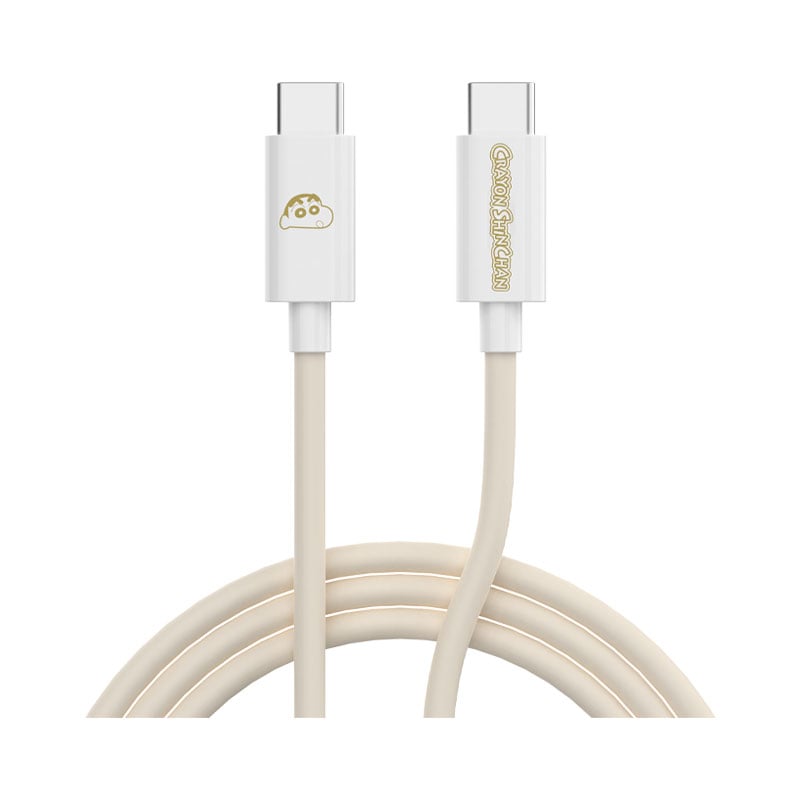 Cáp Sạc Nhanh Crayon Shinchan 100W Type-C 1m - Beige