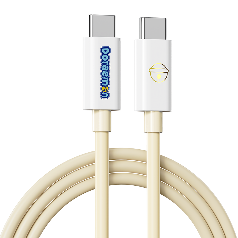 Cáp Sạc Nhanh Doraemon 100W Type-C 1m - Beige