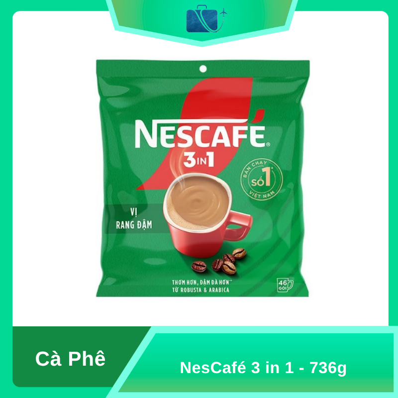 Cà phê sữa NesCafé 3 in 1 đậm vị cà phê 736g